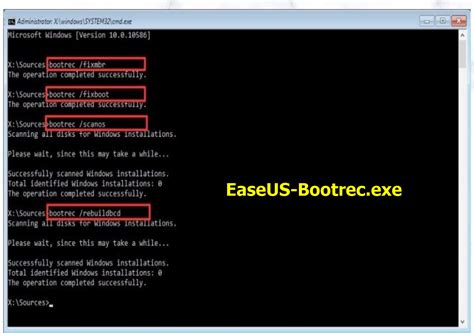 bootrec exe|refazer boot windows 10.